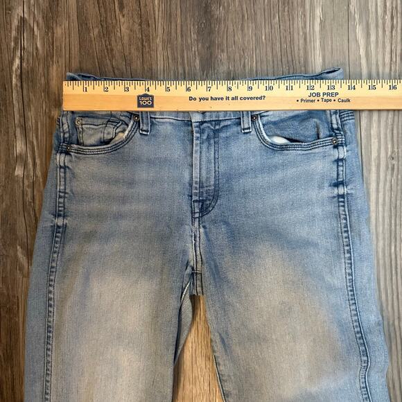 7FAM‎ Ankle Straight Jeans Womens Size 27 Distressed Fringe Hem - Picture 6 of 8